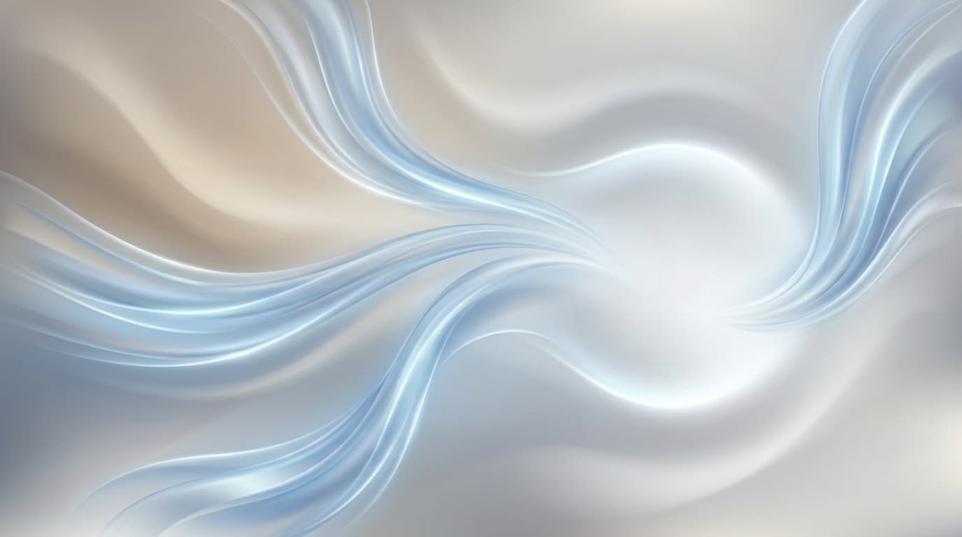 Abstract illustration of several silver-blue ribbons of light converging into one calm point, representing distributed accounts and controls resolving into one governed standard